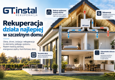 Rekuperacja a szczelność domu. Dlaczego okna, drzwi i izolacja mają znaczenie?